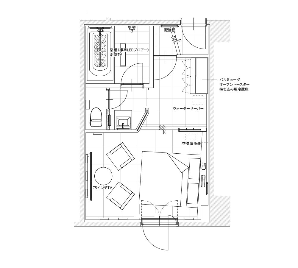 room No.402間取り