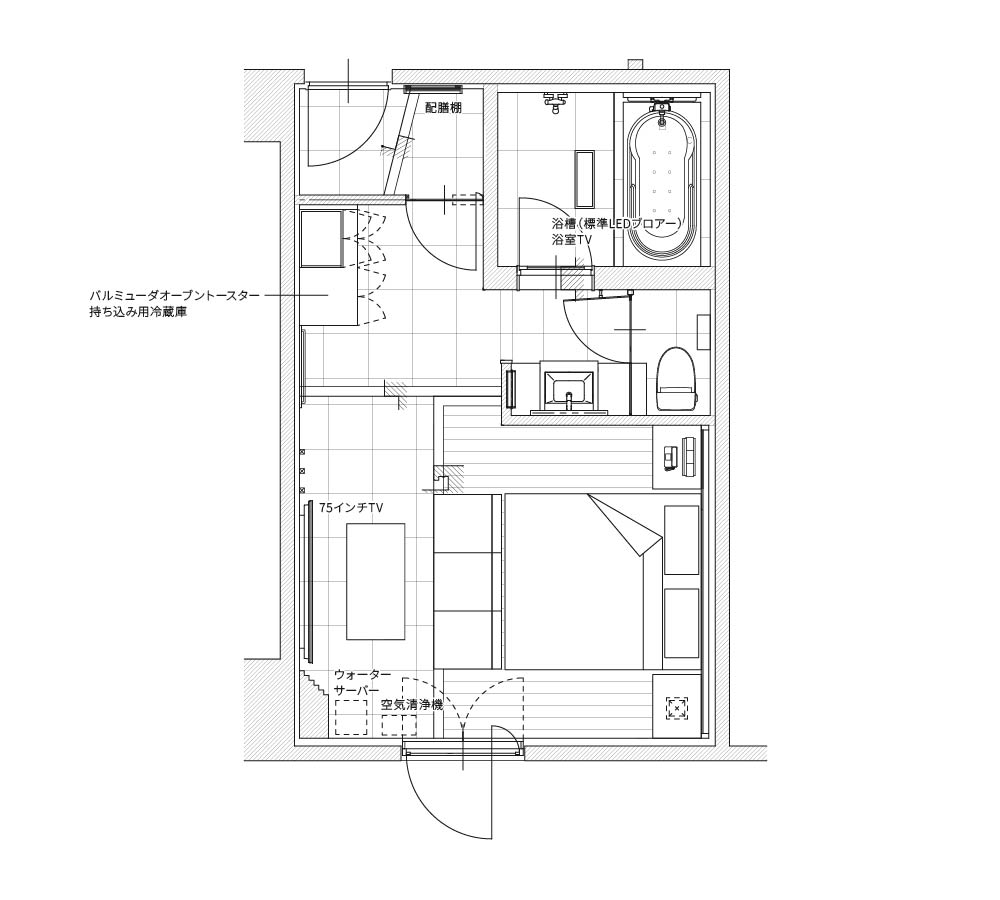 room No.605間取り