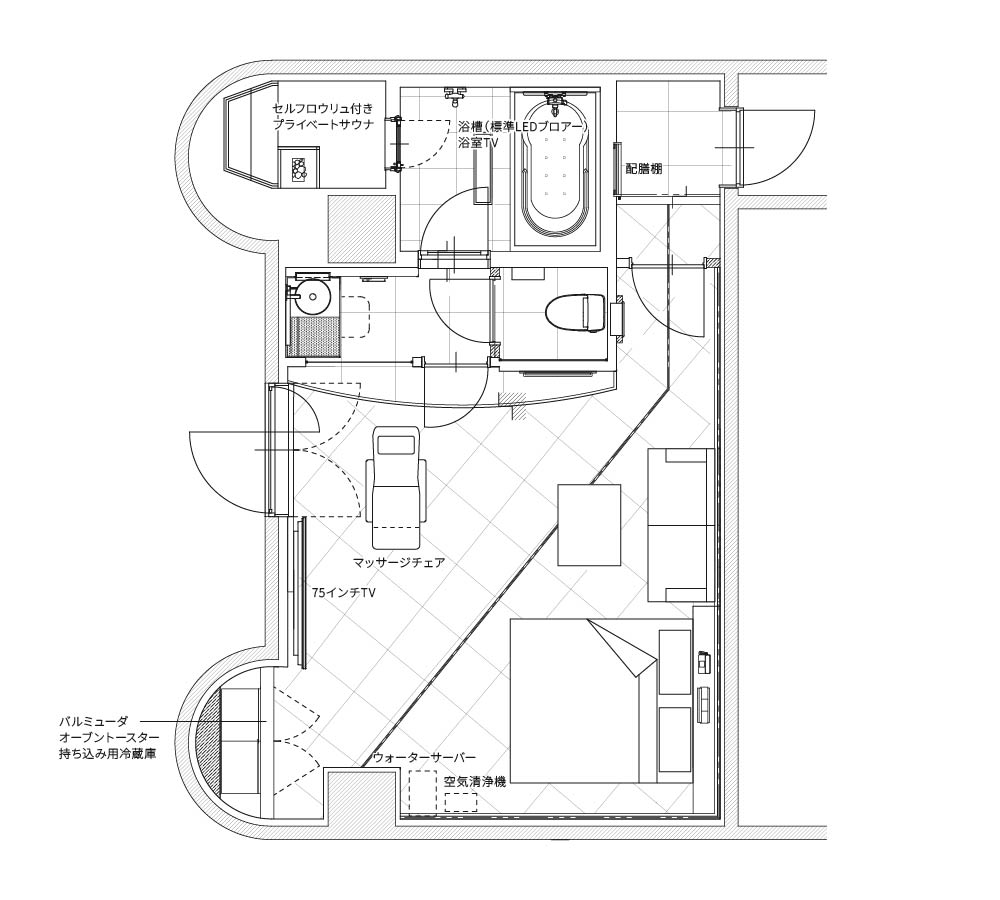 room No.701間取り